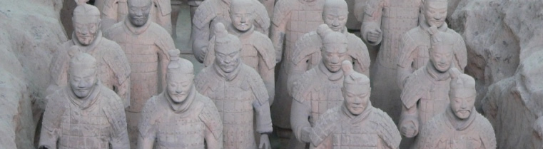 Teracotta soldiers guarding tomb of China's First Emperor